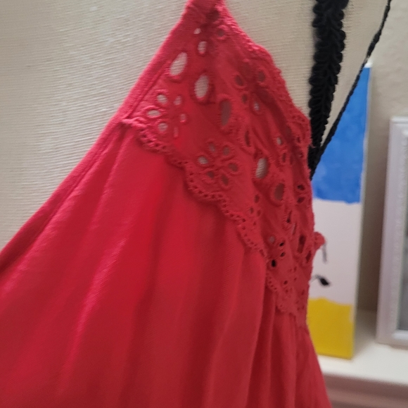 4/$25 Roxy strap dress size large pink - Picture 11 of 12